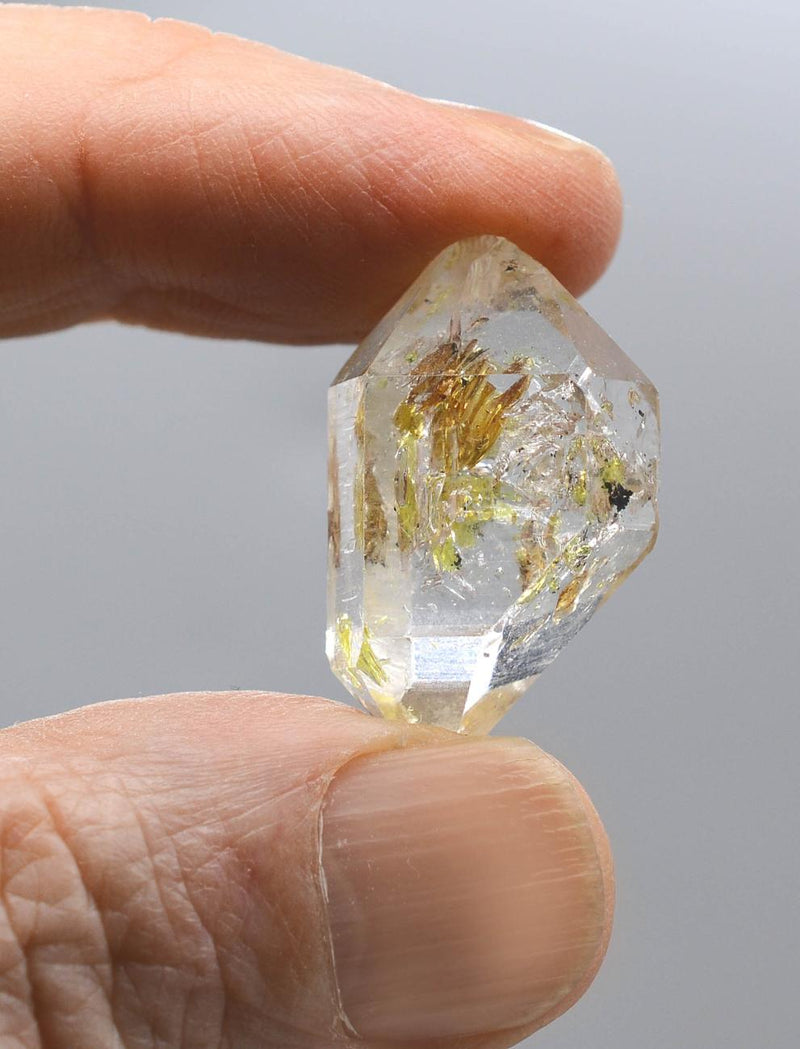 Golden Enhydro ~ Petroleum Quartz DT