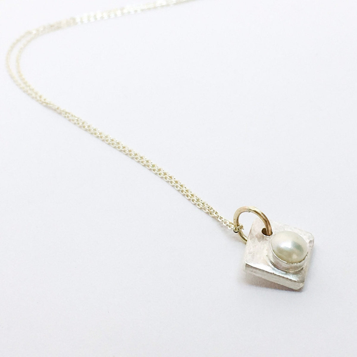 Freshwater Pearl Sterling Silver and Gold Pendant