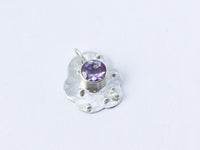 Handmade Amethyst Sterling Silver Pendant