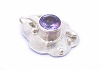 Handmade Amethyst Sterling Silver Pendant