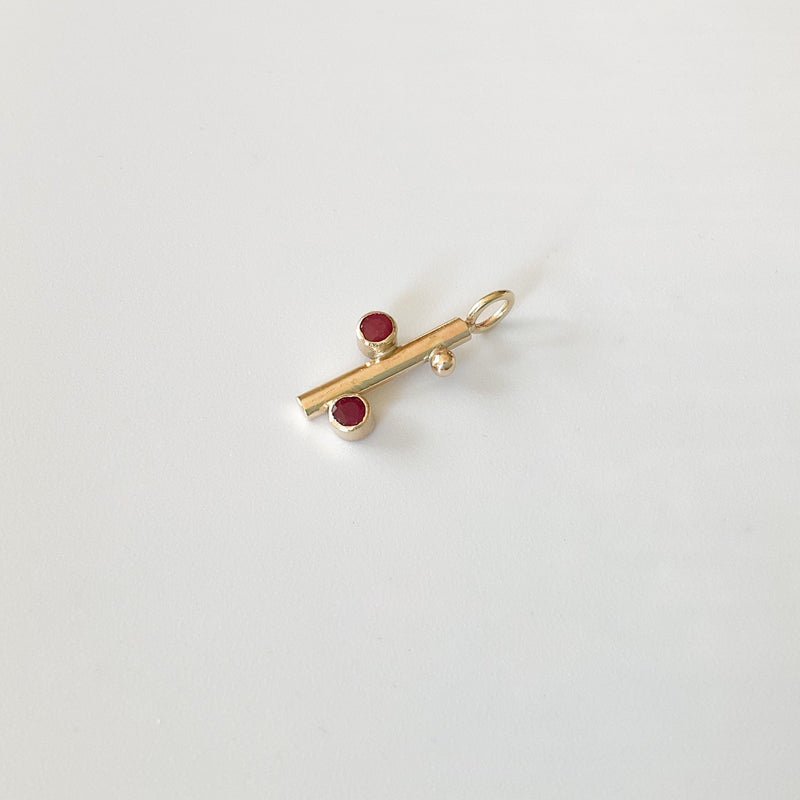 Handmade Ruby Gold Pendant