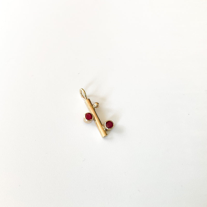 Handmade Ruby Gold Pendant