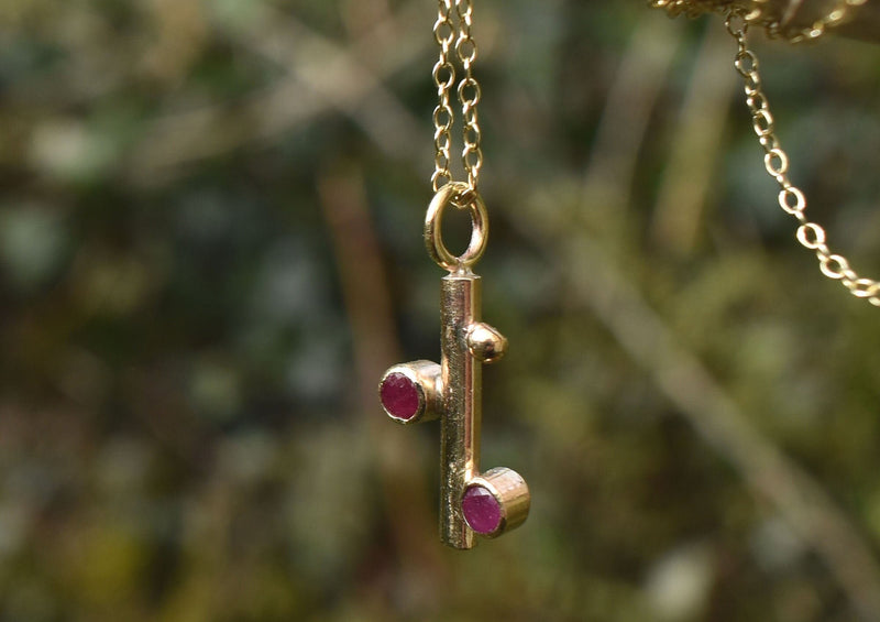 Handmade Ruby Gold Pendant