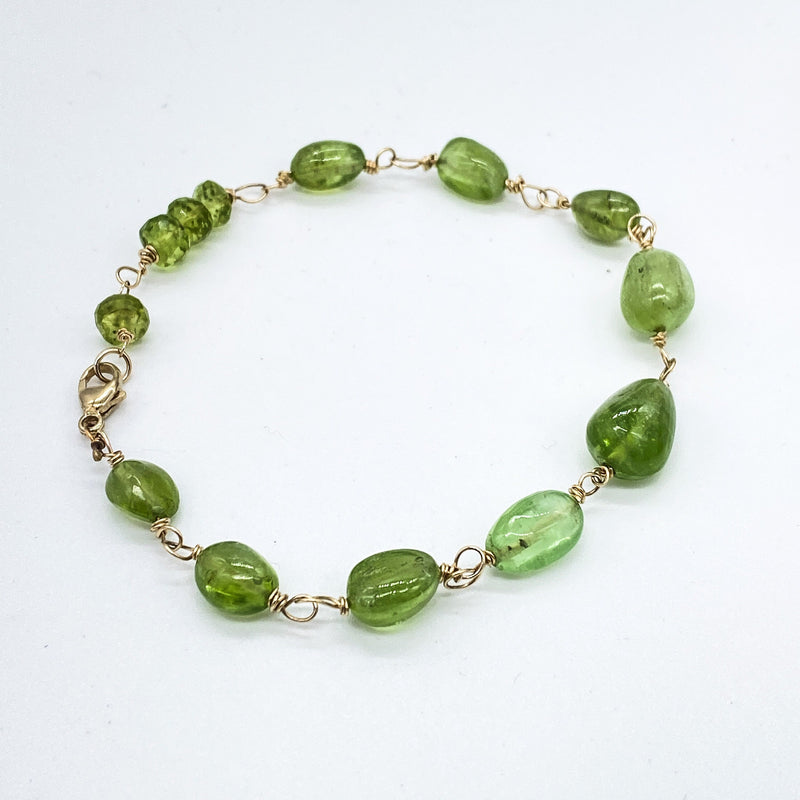 Gold Peridot Bracelet