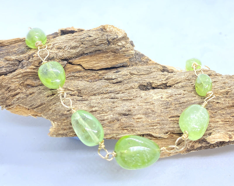 Gold Peridot Bracelet