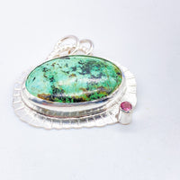 Handmade Tibetan Turquoise Sterling Silver Pendant