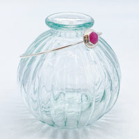 Sterling Silver Pink Sapphire Bangle