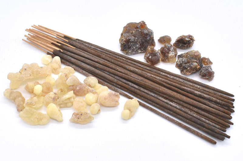 Organic Frankincense & Myrrh Incense Sticks ~ Hand-Rolled Luxury Incense ~ Natural Aromatherapy