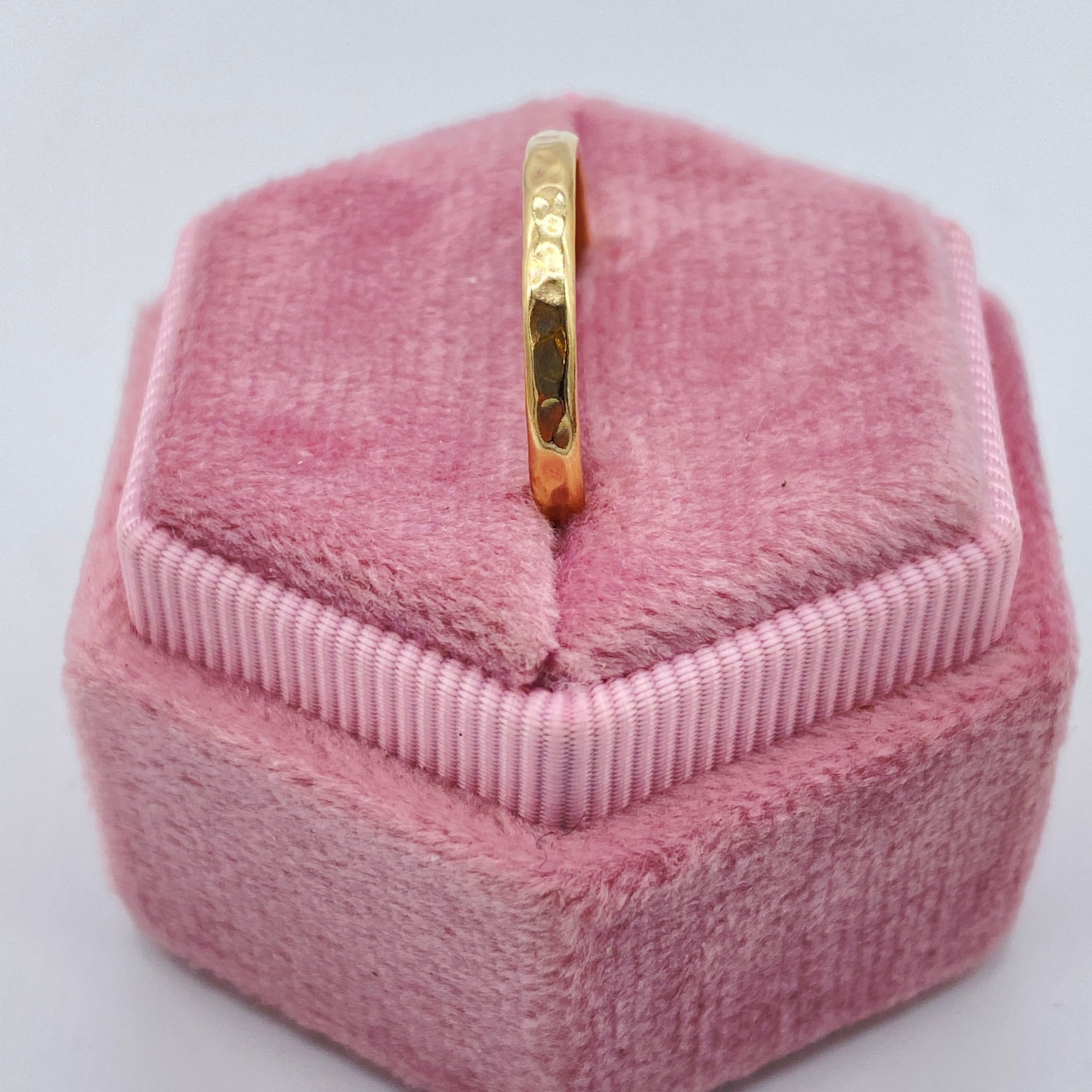 9ct Hammered Gold Ring