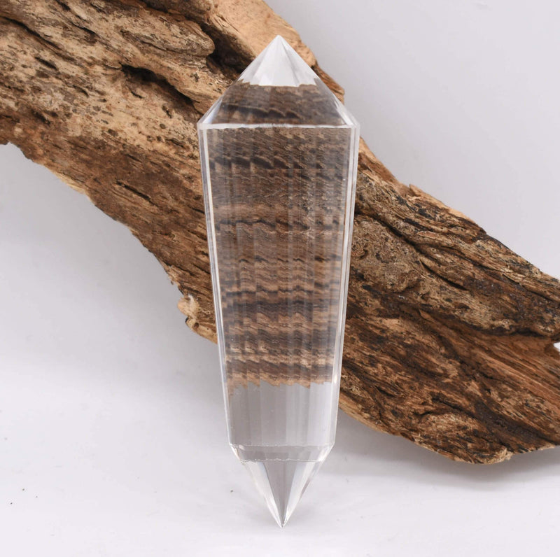 24 Sided Flawless Himalayan Quartz Vogel Wand