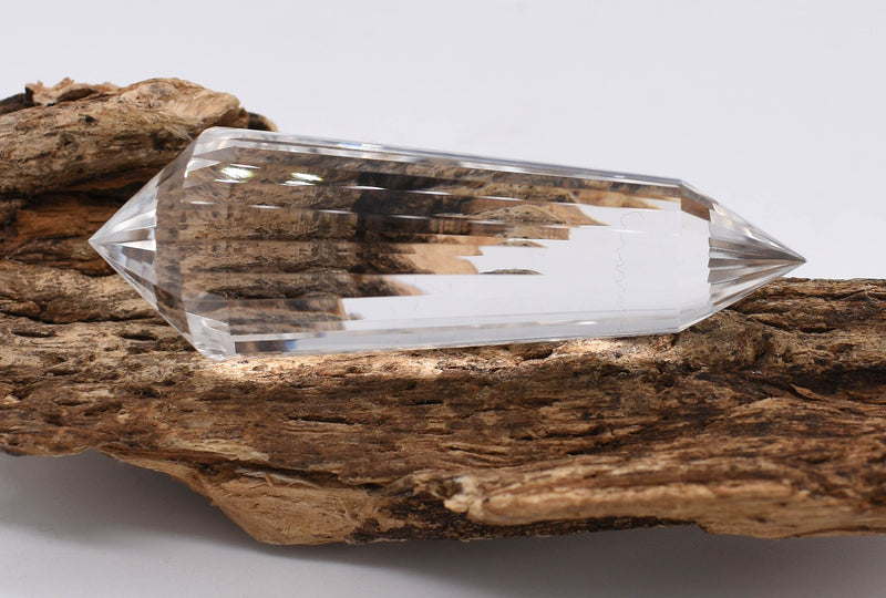 24 Sided Flawless Himalayan Quartz Vogel Wand