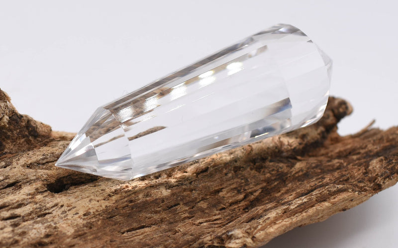 24 Sided Flawless Himalayan Quartz Vogel Wand