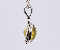 Natural Citrine Sterling Silver Handmade Pendant