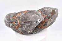 Spessartine Garnets on Smokey Quartz