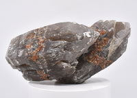 Spessartine Garnets on Smokey Quartz