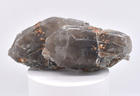 Spessartine Garnets on Smokey Quartz
