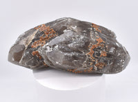 Spessartine Garnets on Smokey Quartz