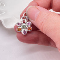 Sapphire Silver Pendant Handmade