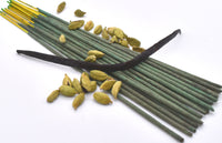Organic Vanilla and Cardamom Incense Sticks - Double Strength Temple Grade