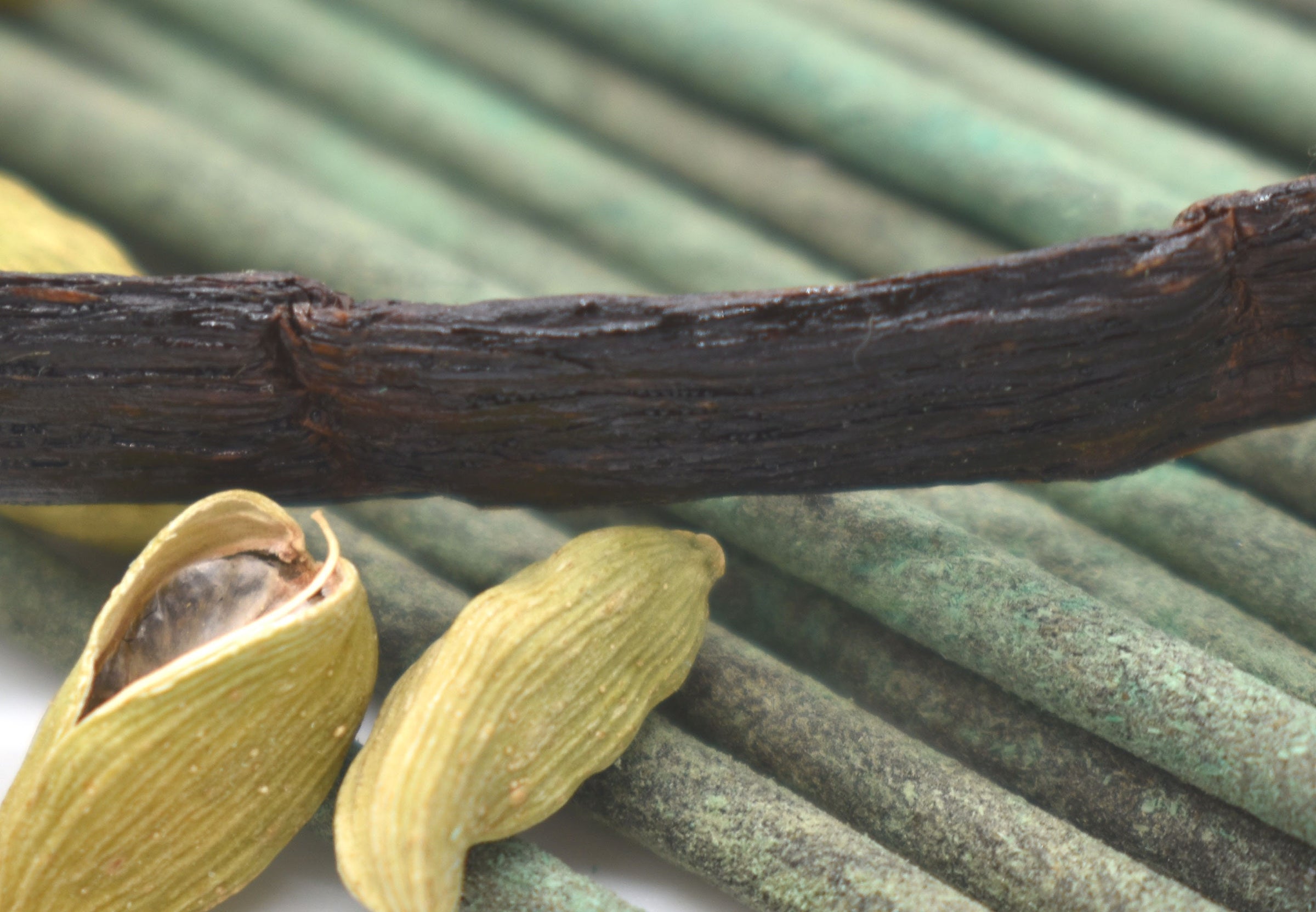 Organic Vanilla and Cardamom Incense Sticks - Double Strength Temple Grade