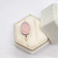 Morganite Sterling Silver Ring - Handmade