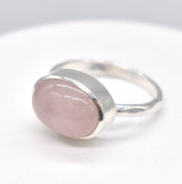 Morganite Sterling Silver Ring - Handmade