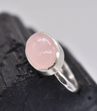 Morganite Sterling Silver Ring