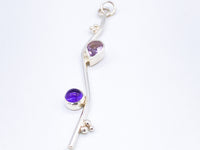 Amethyst Silver Pendant Handmade