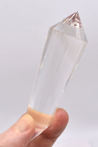 24 Sided Flawless Himalayan Quartz Vogel Wand