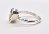 Handmade Natural Citrine Silver Ring