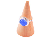 Chalcedony Sterling Silver Ring Handmade