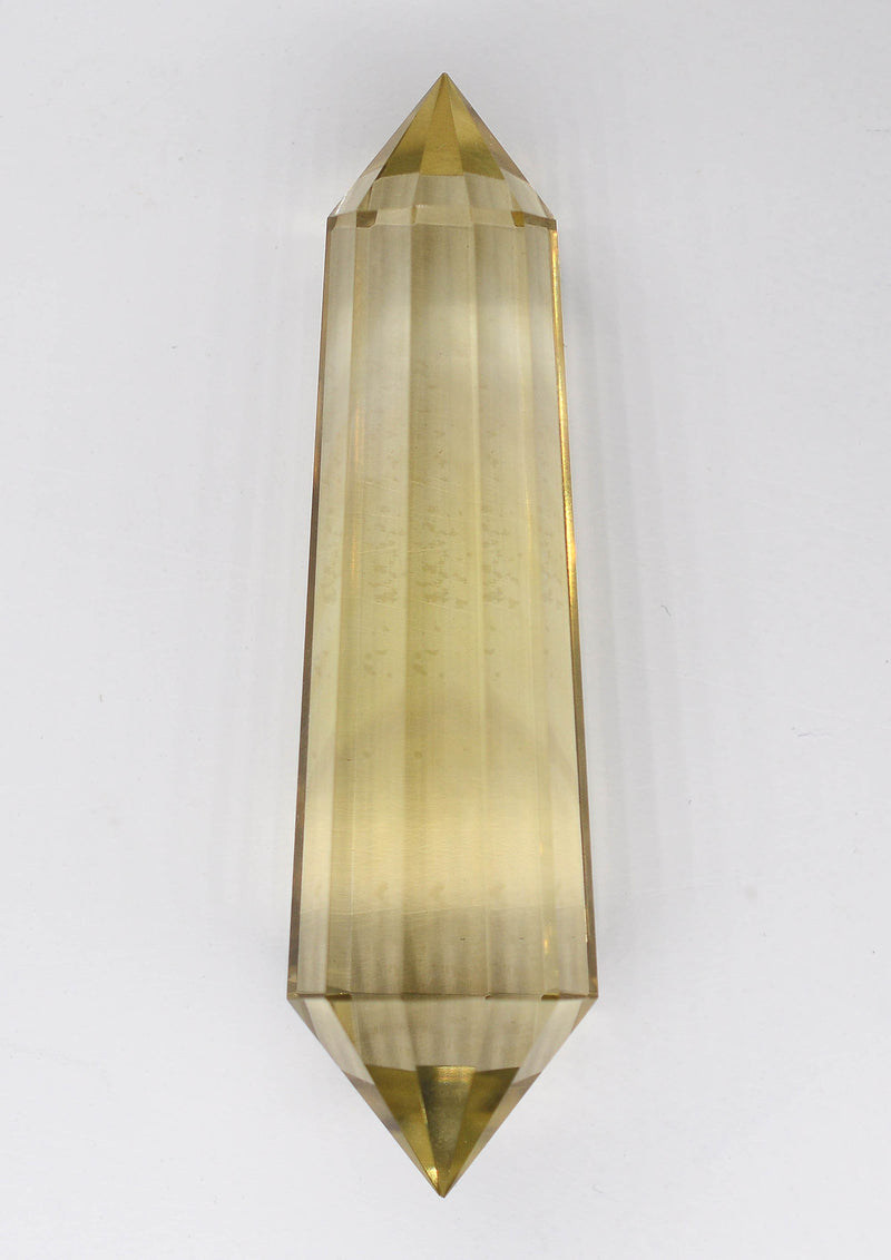Hand-Cut Citrine Vogel Wand - NATURAL Citrine