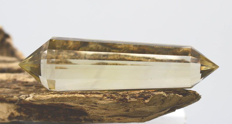Hand-Cut Citrine Vogel Wand - NATURAL Citrine