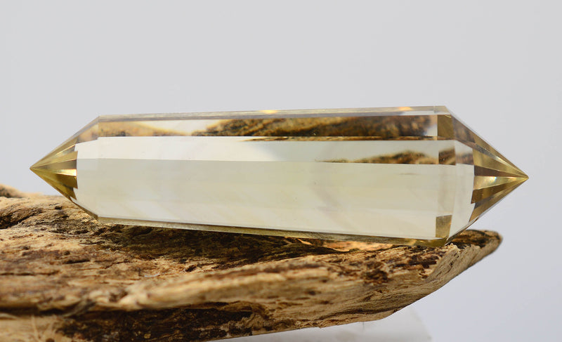 Hand-Cut Citrine Vogel Wand - NATURAL Citrine