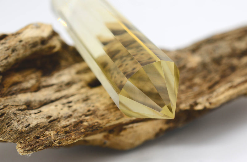 Hand-Cut Citrine Vogel Wand - NATURAL Citrine