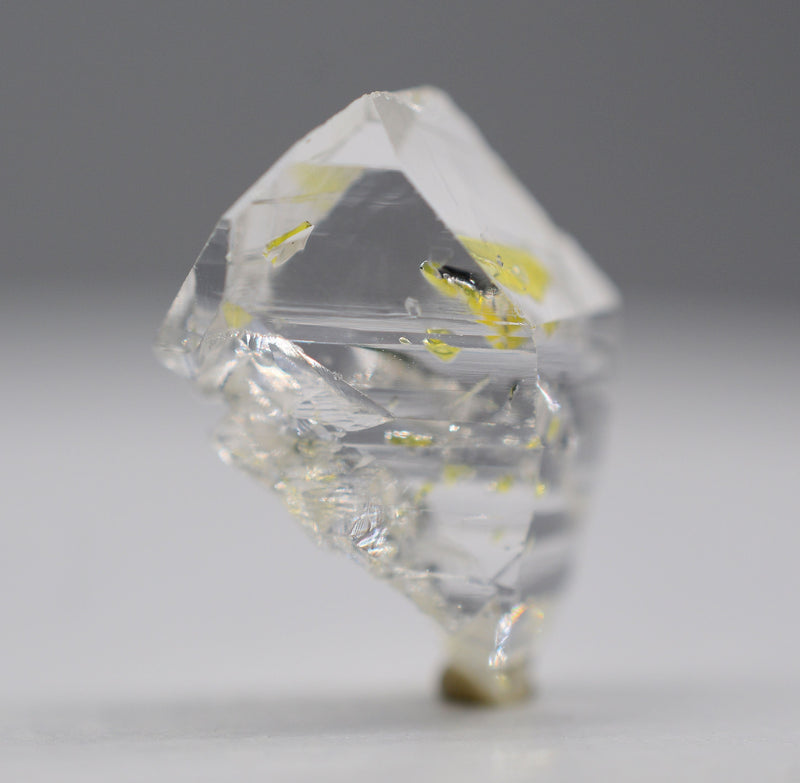 Golden Enhydro Crystal - Petroleum Quartz