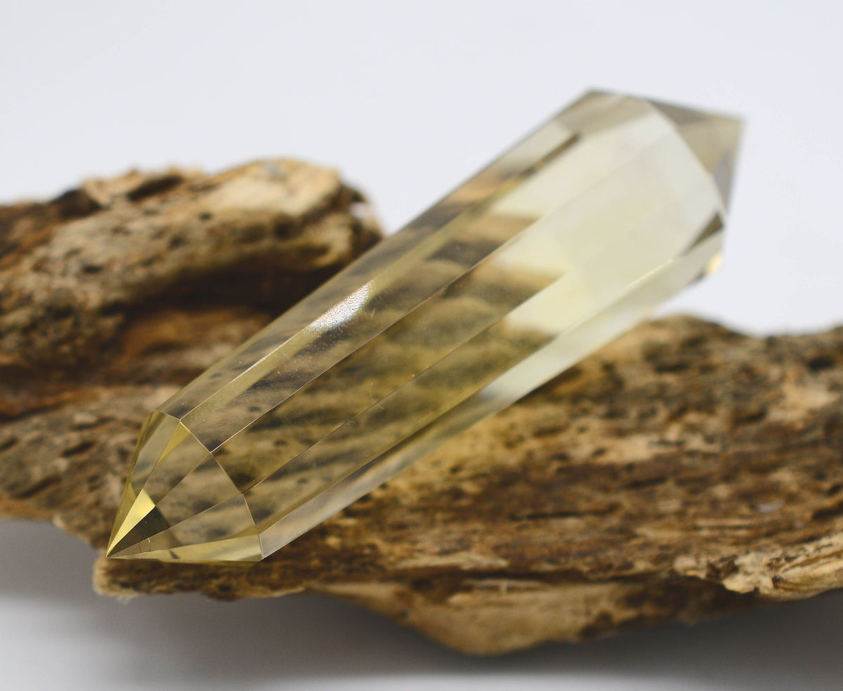 Hand-Cut Citrine Vogel Wand - NATURAL Citrine