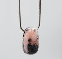 Pink Thulite Silver Necklace