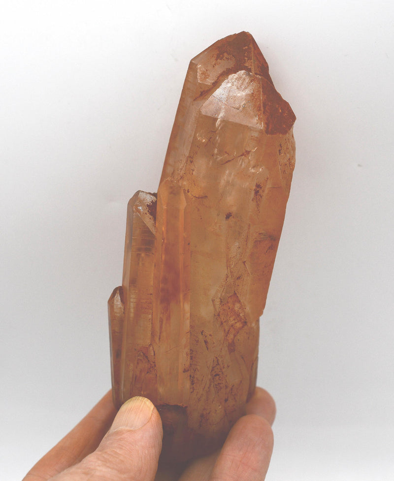 Tangerine Quartz Twin - Orange Quartz Crystal