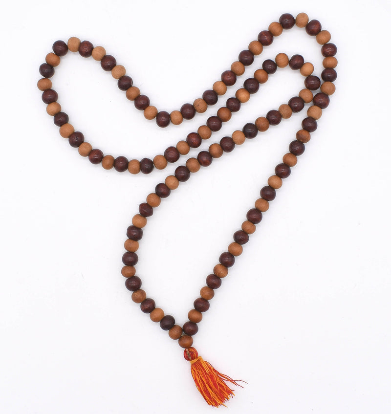 Sandalwood and Rosewood Mala Beads