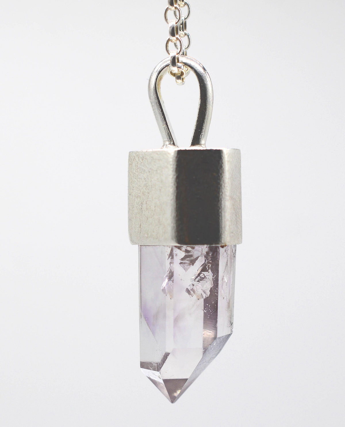 Handmade Brandberg Generator Quartz Silver Pendant