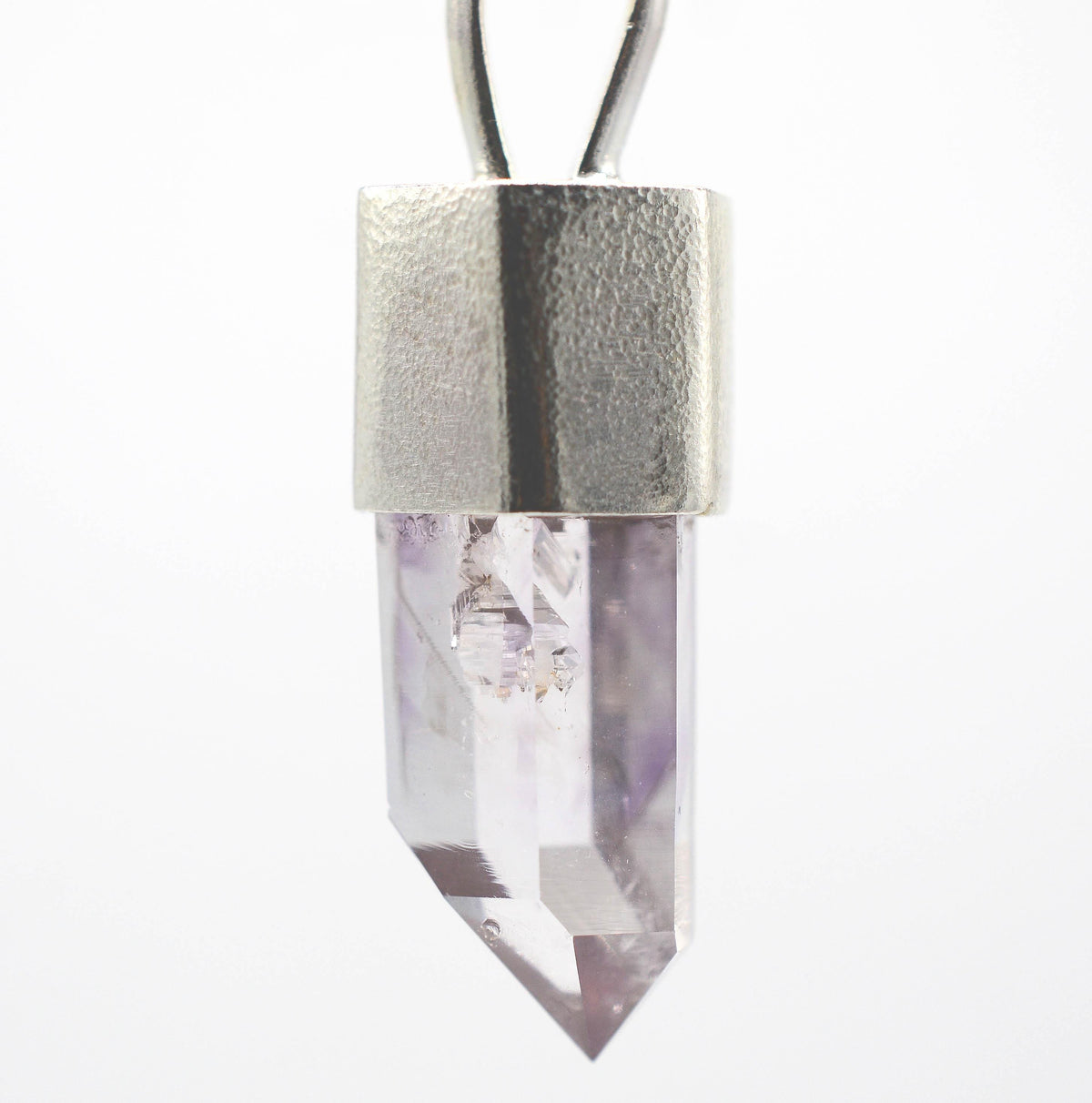 Handmade Brandberg Generator Quartz Silver Pendant