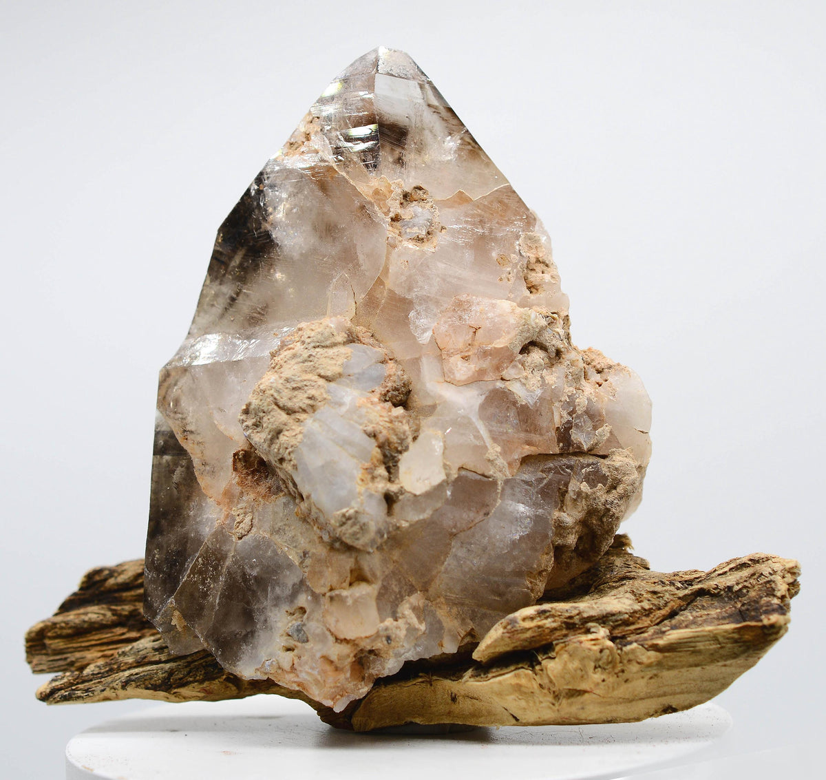 Brandberg Quartz Self-Healed Smoky Black Phantom