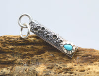 Sleeping Beauty Turquoise Sterling Silver Pendant