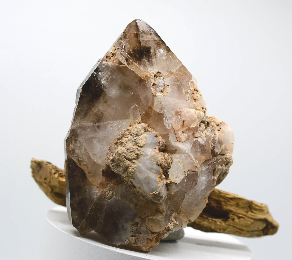 Brandberg Quartz Self-Healed Smoky Black Phantom