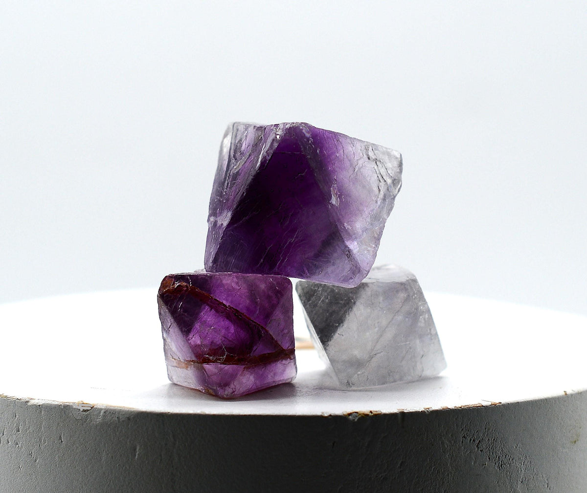 Purple Fluorite Natural Octahedron