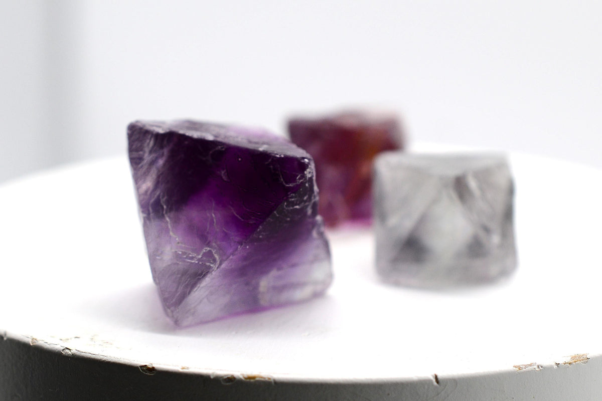 Purple Fluorite Natural Octahedron