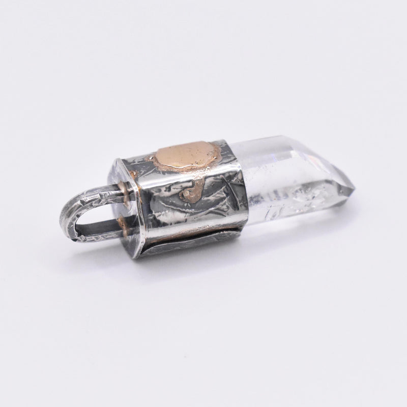 Brandberg Quartz Enhydro Crystal Pendant