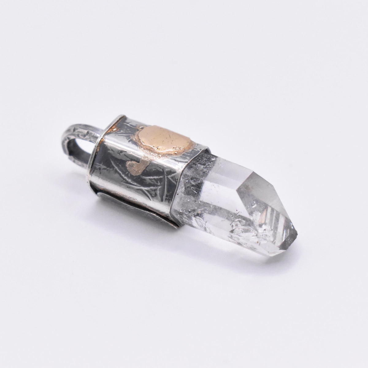 Brandberg Quartz Enhydro Crystal Pendant