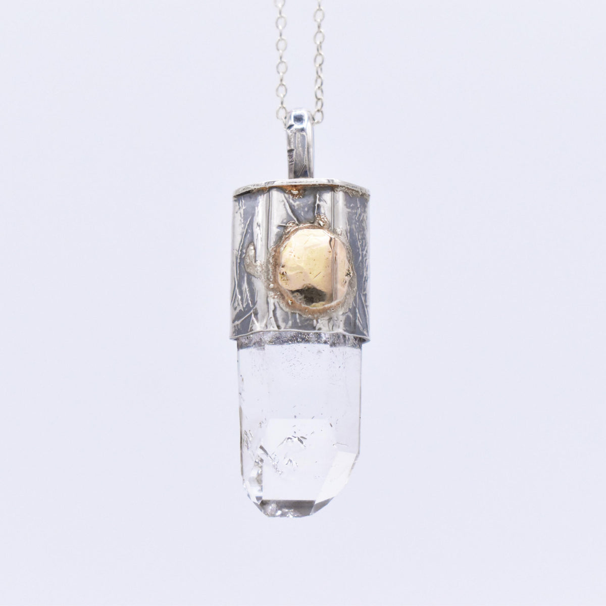 Brandberg Quartz Enhydro Crystal Pendant